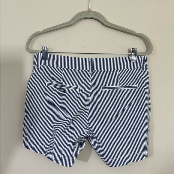 Old Navy sz 6 every day short mini stripe seersucker in blue and white - Picture 5 of 11
